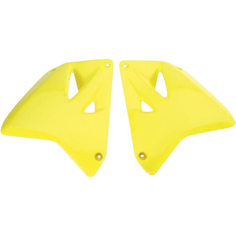 SU03987@102 - UFO Replacement Radiator Scoops For Suzuki RM 125 2001-2012 - RM Yellow 2001 - 2018