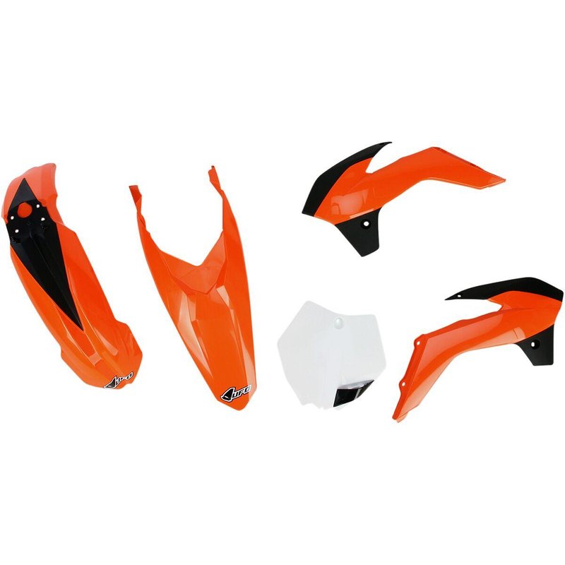 KTKIT514@999 - UFO Replacement Plastic Kit For KTM SX250 2013-2017 - Black/KTM Orange/Orange/White