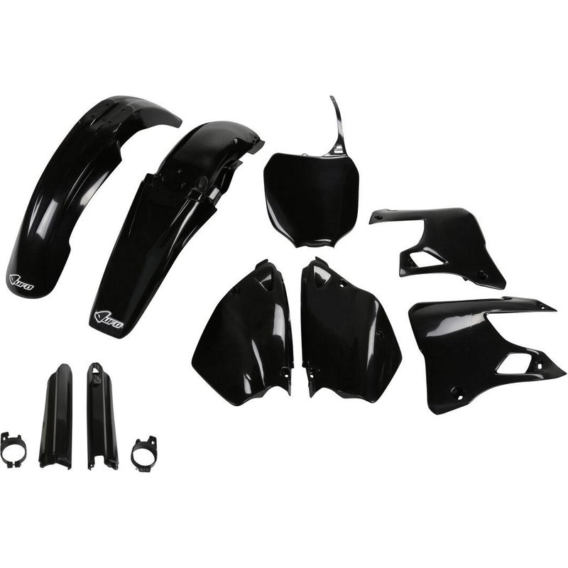 YAKIT300F@001 - UFO Replacement Plastics Kit For Yamaha YZ125 2000-2001 - Black