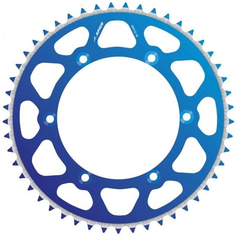 Apico Evolite Rear Sprocket - TM 125-450 2000-21 - Blue/ 49T