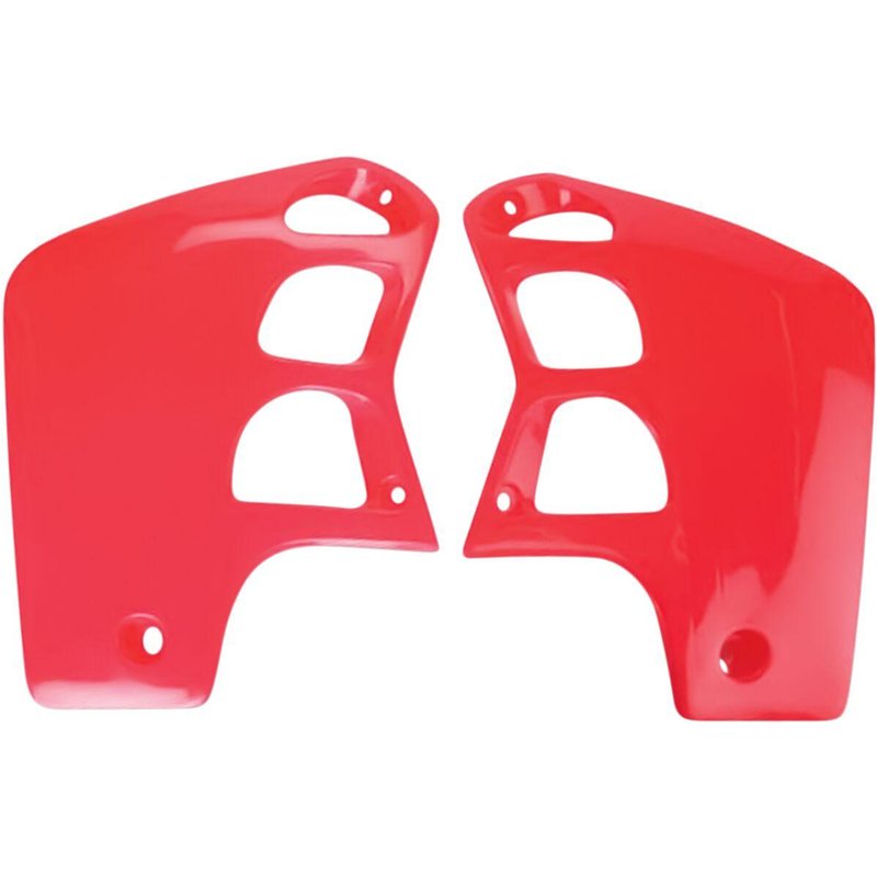 HO02620#067 - UFO Replacement Radiator Scoops For Honda CR500 1989-2001 - CR Red/Red