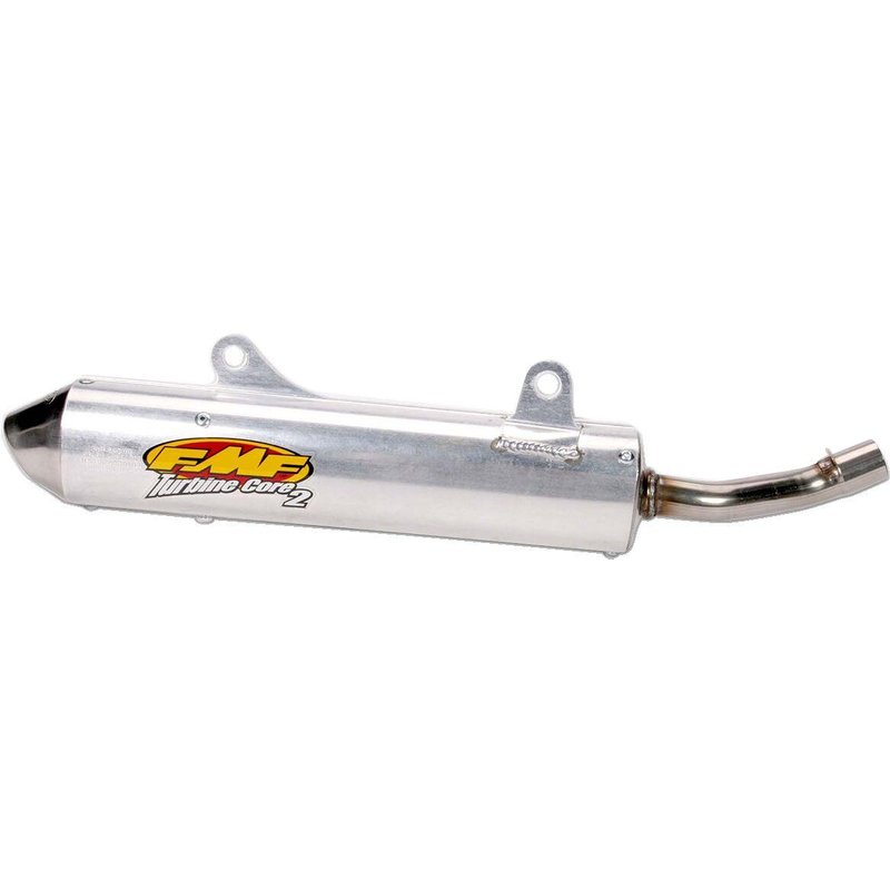 021017 - FMF Turbinecore 2 Spark Arrestor Silencer For Honda CR250 2002-2007 - Silver
