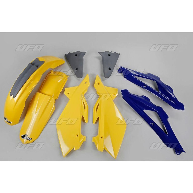 HUKIT602@999 - UFO Replacement Body Plastic Kit For Husqvarna TC250 2005-2007 - Blue/Yellow