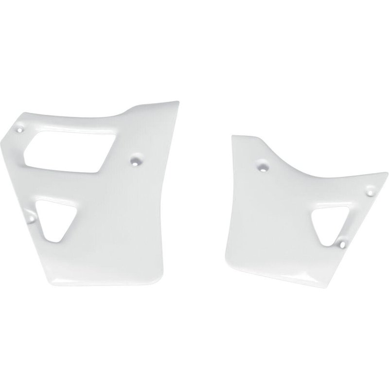 YA02815#046 - UFO Replacement Radiator Scoops For Yamaha YZ125 1989-1992 - White