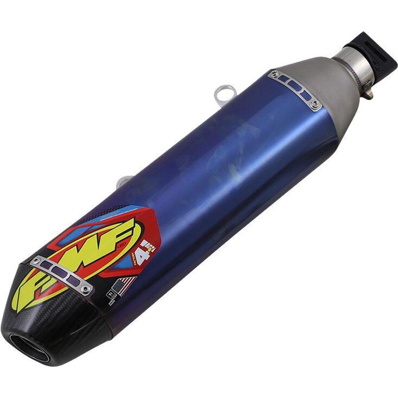 045653 - 045653 - FMF Factory 4.1 RCT Steel/ Ti Exhaust System - Husqvarna FE350 2020-22, Gas Gas EC350F 2021 - Blue