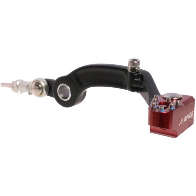 Apico Elite Trials Brake Pedal - Gas Gas Pro 2009-18 - Black/Red