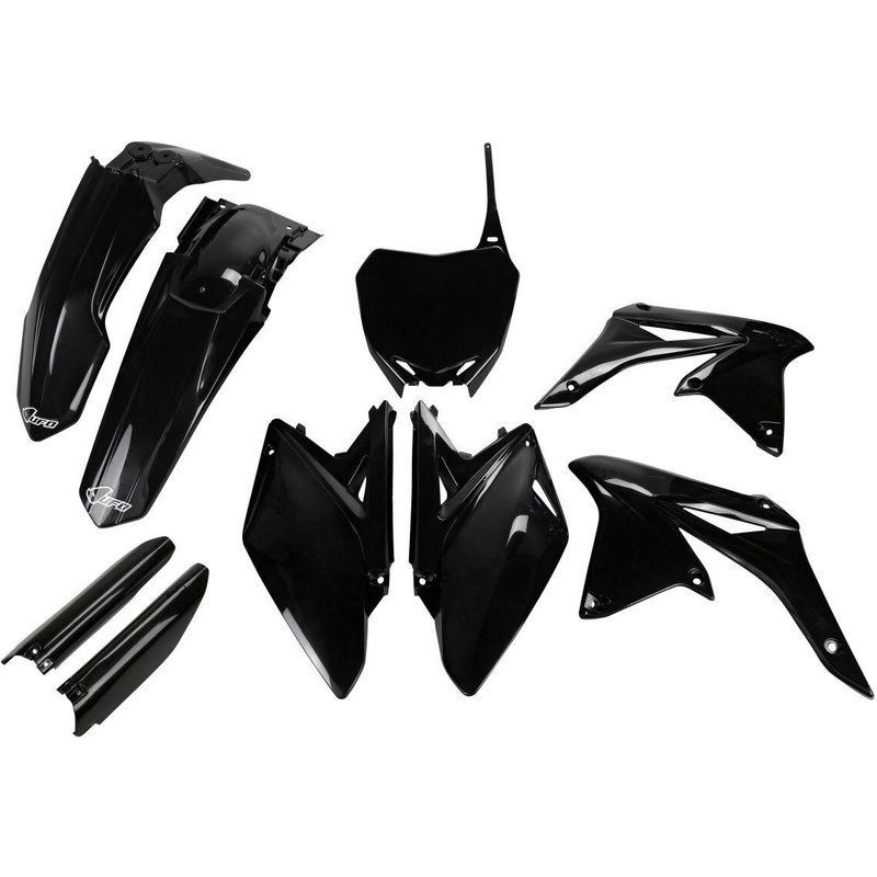SUKIT411F@001 - UFO Replacement Plastics Kit For Suzuki RMZ250 2010-2018 - Black