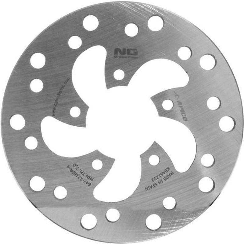 NG Brakes Standard Rear Brake Disc - Beta REV 3 50/80 2002-2008, Beta Evo 80 Junior 2009-2022