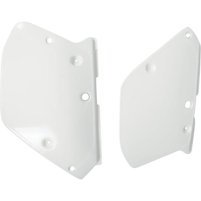 YA02814#046 - UFO Side Panels - Yamaha YZ 125/250 1989-90 - White