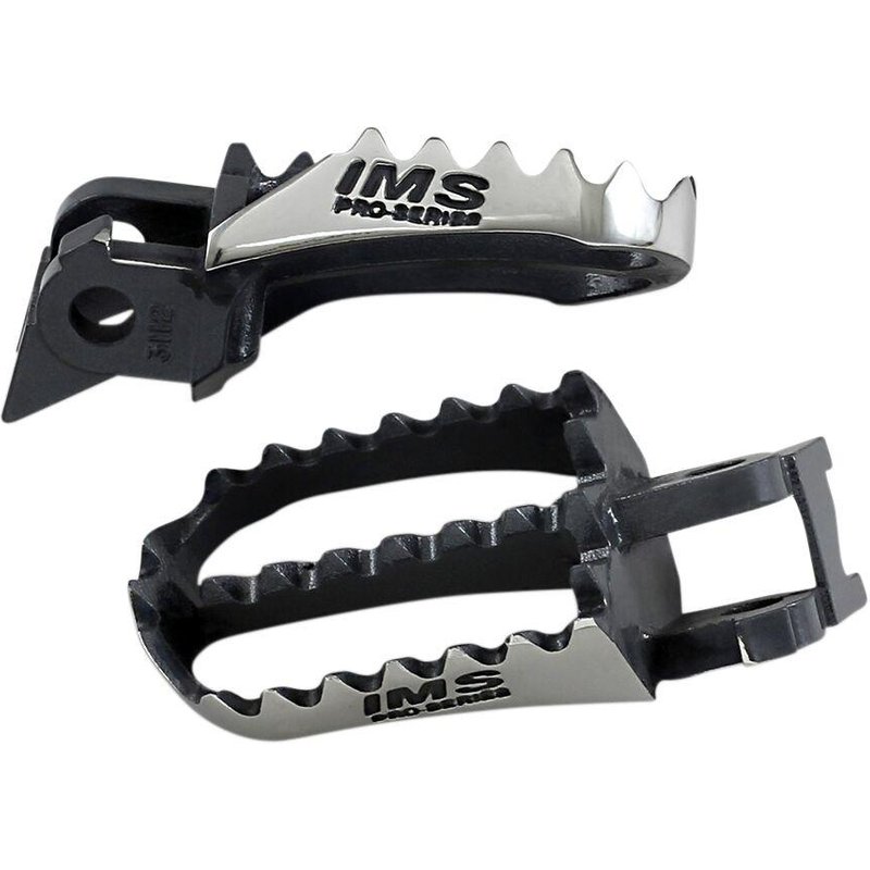 293112-4 - IMS Pro-Series Foot Pegs For Kawasaki KX125 1997-1998 - Black/Silver