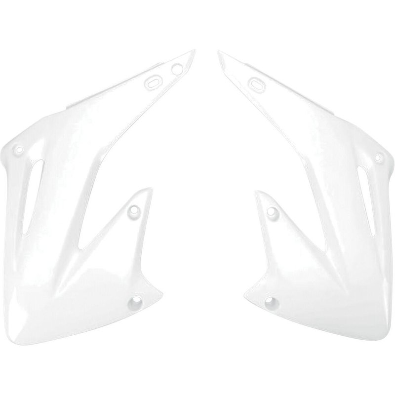 HO03689#041 - UFO Replacement Radiator Scoops For Honda CR125 2002-2007 - White