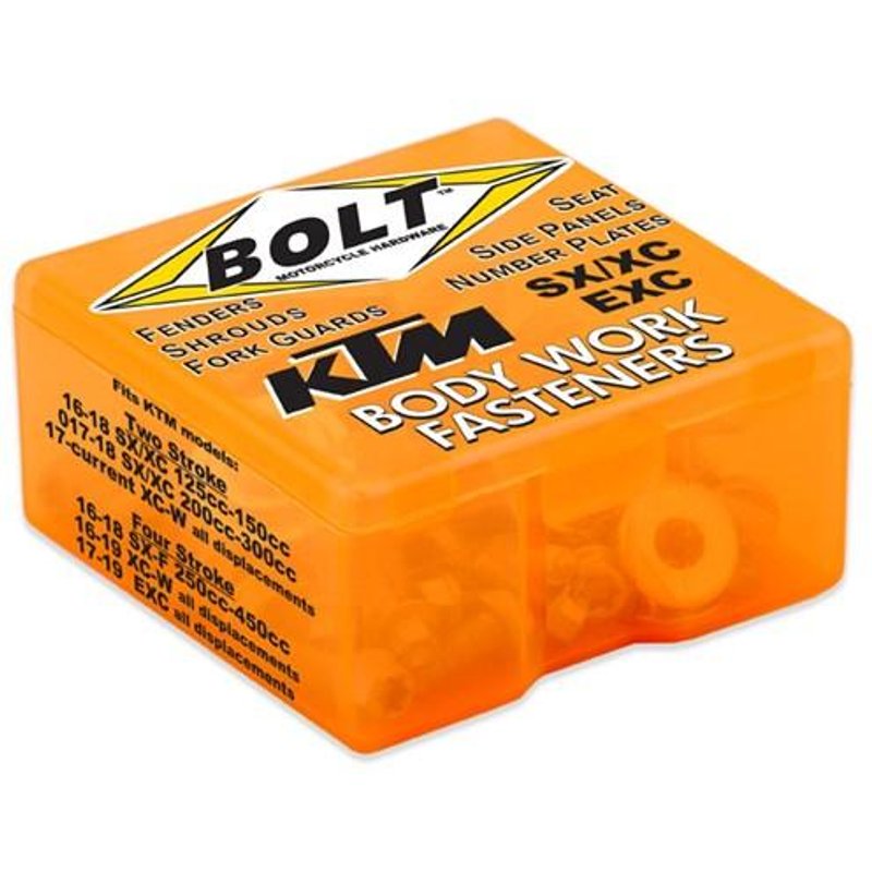 Bolt Hardware Full Plastic Kit Fastener Bolt Set - KTM SX 125/150/SXF250-450 2016-17, EXC/EXC-F 2017