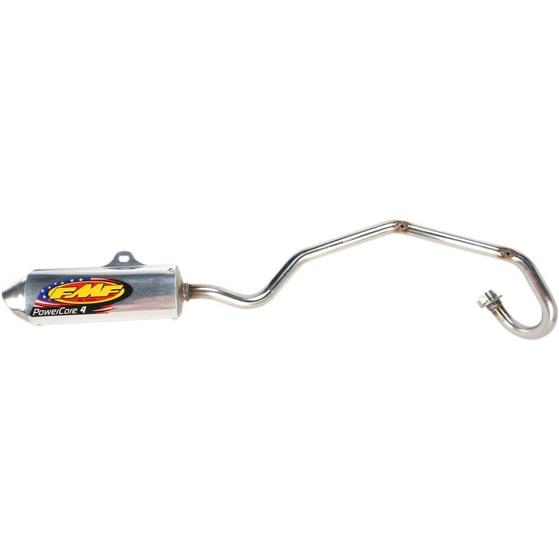 042005 - 042005 - FMF Powercore 4 Silencer & Hi-Flo Header Pipe - Kawasaki KLX110 2002-21, Suzuki DRZ110 2003-05