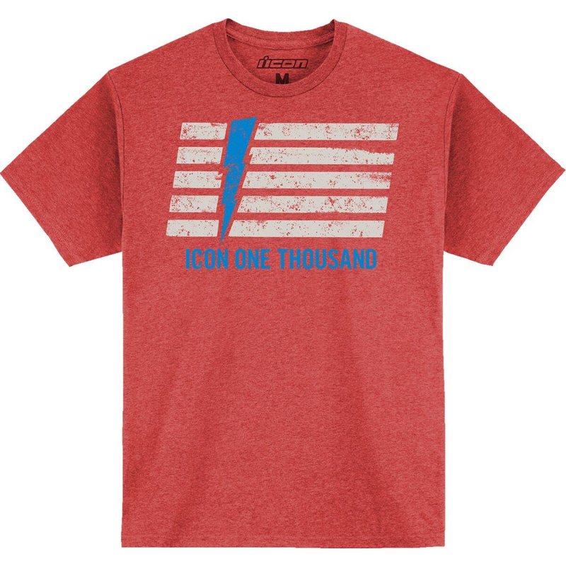 3030-23488 - Icon Mens Adult Invasion Stripe T-Shirt XX-Large - Blue/Red