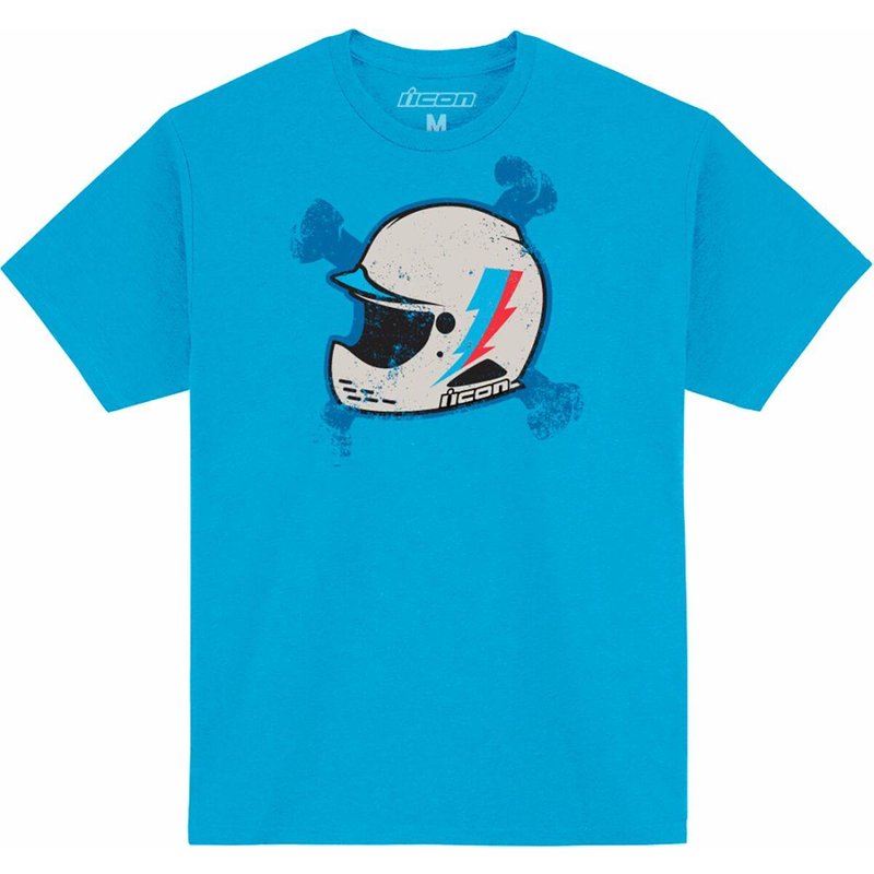 3030-24356 - Icon Mens Adult Domain Bonez T-Shirt Medium - Black/Grey/Turquoise