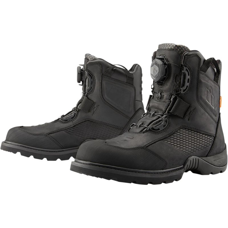 3403-1151 - Icon Stormhawk Boots Adult 7.5 - Black