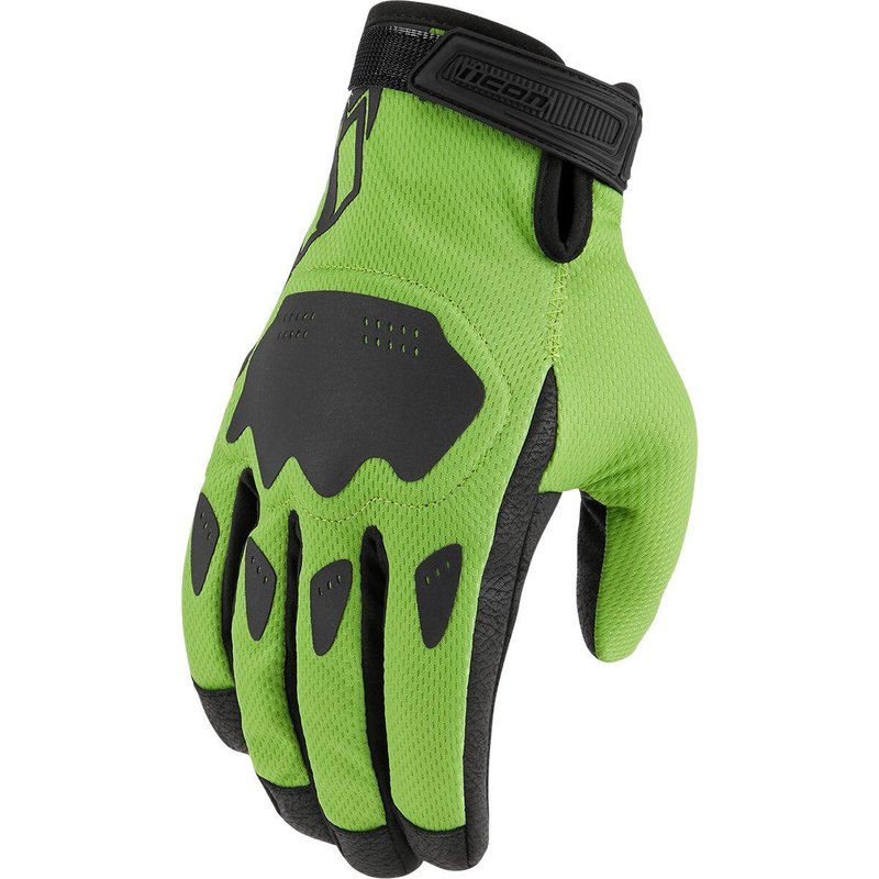 3301-4371 - Icon Hooligan CE Gloves 3X-Large - Black/Green