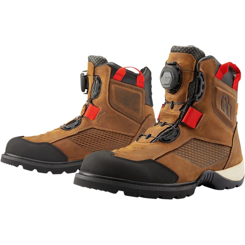 3403-1164 - Icon Stormhawk Boots Adult 8 - Brown