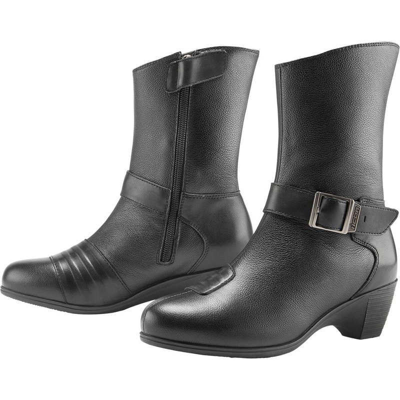 3403-1188 - Icon Womens Tuscadero Boots Adult 4.5 - Black