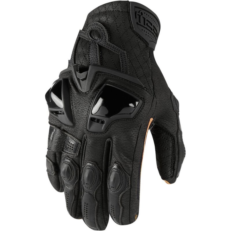 3301-3538 - Icon Hypersport Short Gloves 3X-Large - Black/Brown