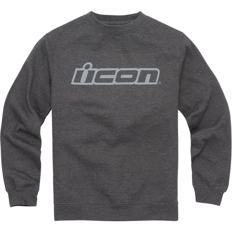 3050-5837 - Icon Mens Adult ICON Slant Crewneck Sweatshirt Medium - Charcoal