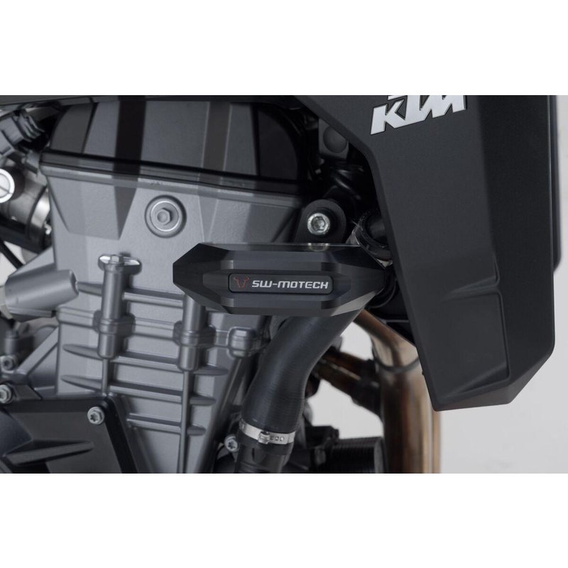 STP.04.590.10000/B - SW Motech Frame Sliders For KTM Duke 990 2024 - Black/Silver