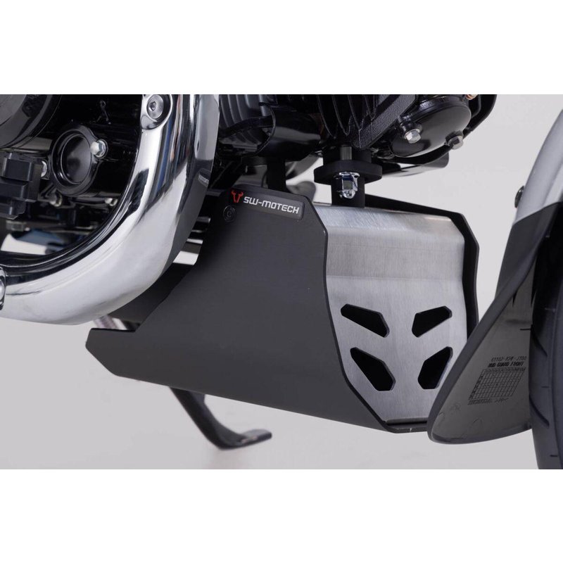 MSS.01.203.10000 - SW Motech Engine Guard For Honda ST 125 2023-2024 - Black/Brushed/Powder-Silver