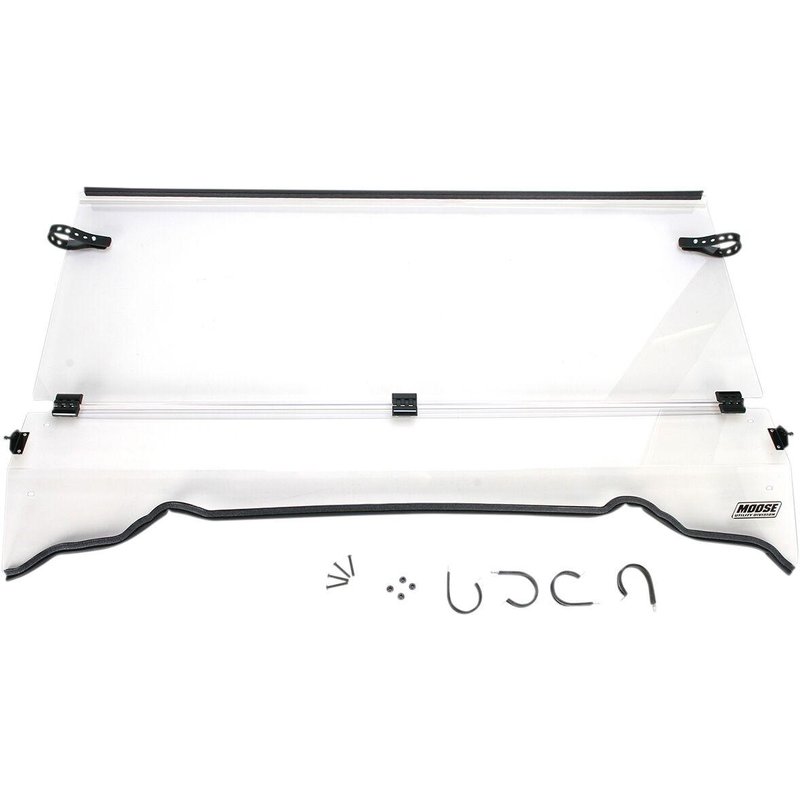 LEMA100-0012 - Moose Racing Full Folding Windshield For Polaris Ranger 500 2X4 2004-2008 - Clear