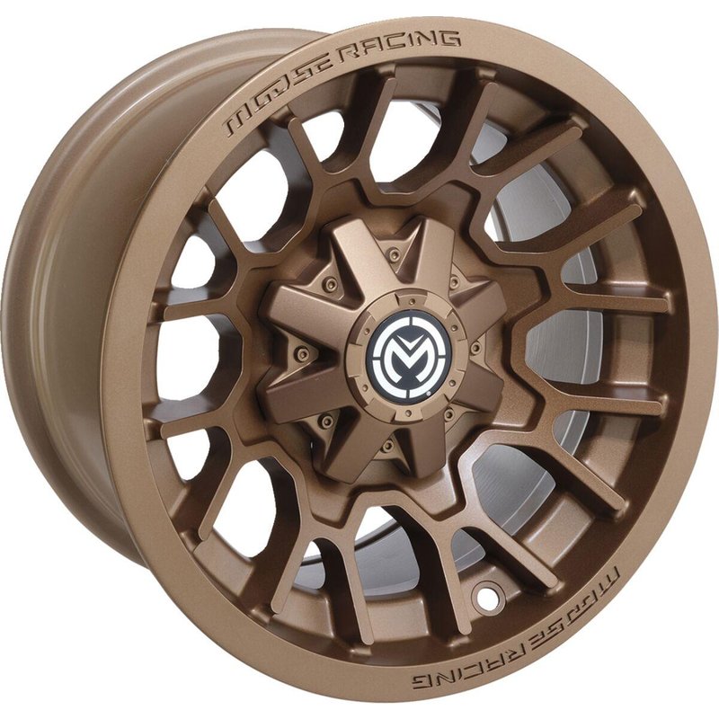 24MO127156BZ4 - Moose Racing 24X Wheel For Polaris 455 4X4 1999 Front 12x7" - Bronze