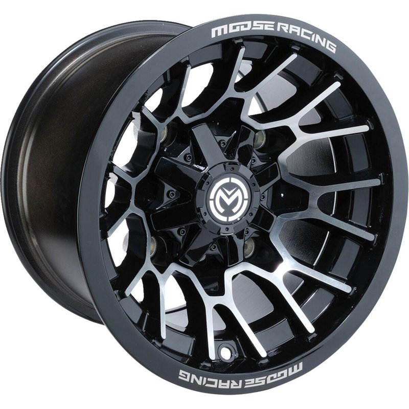 24MO127110GBMF4 - Moose Racing 24X Wheel For Kawasaki KVF650 I 4X4 2006-2014 Front 12x7" - Black