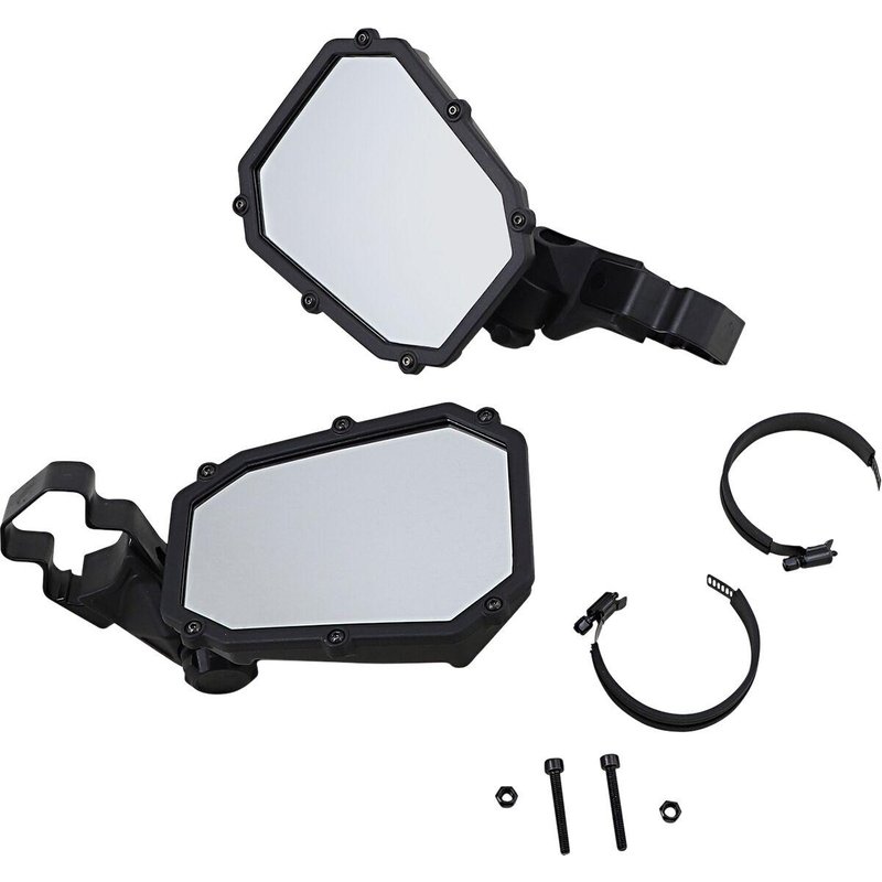 MEMIRKIT-ES1CCS - Moose Racing Elite Mirror For John Deere 2030A 1200 2018-2022 - Black