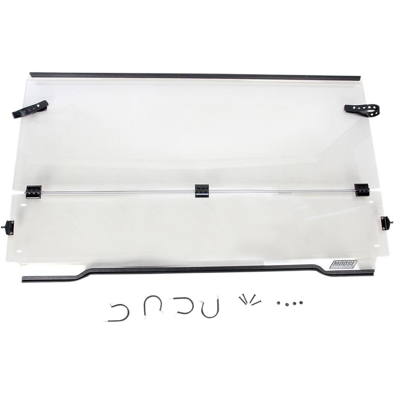 LEMA100-0009 - Moose Racing Full Folding Windshield For Kawasaki KAF 620 4X4 2009-2013 - Clear