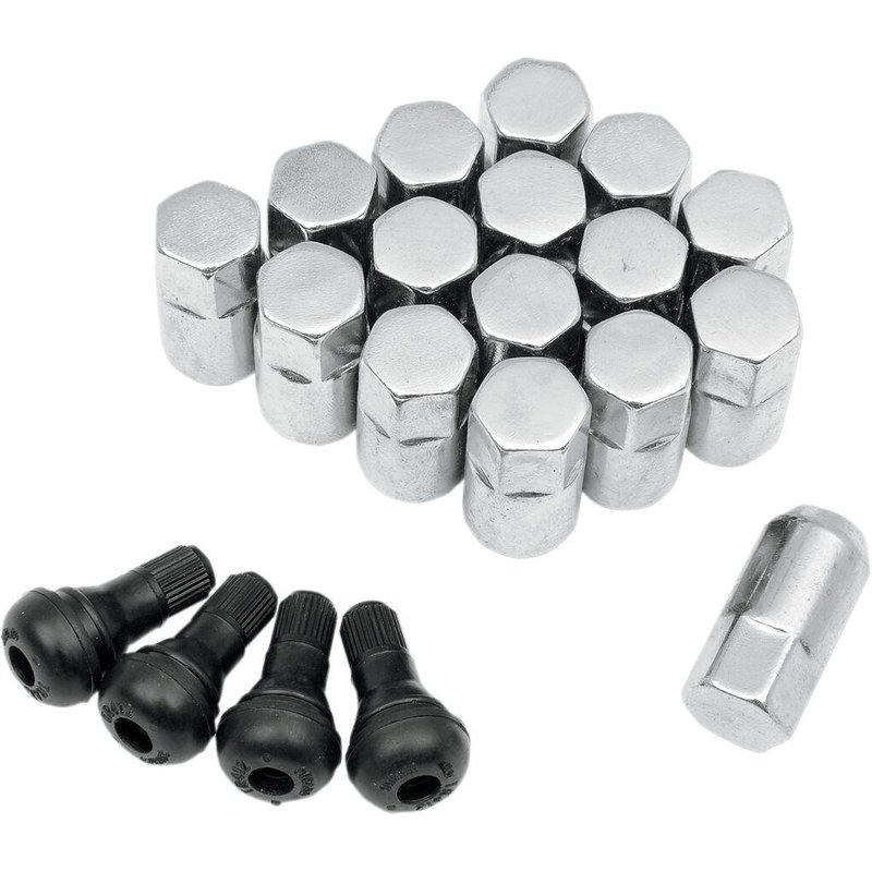 SP300MO201 - Moose Racing ATV/UTV Wheel Lugnut Kit For Polaris Magnum 500 2X4 2002 - Chrome/Silver