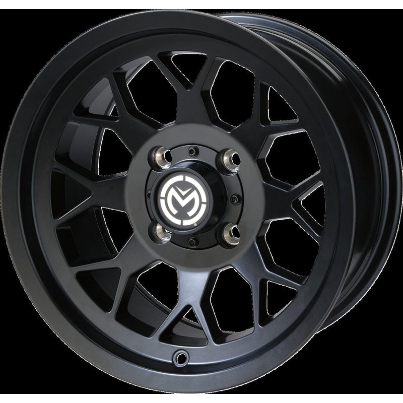 27MO127156MB4 - Moose Racing 27X Wheel For Polaris 455 4X4 1999 Front 12x7" - Black