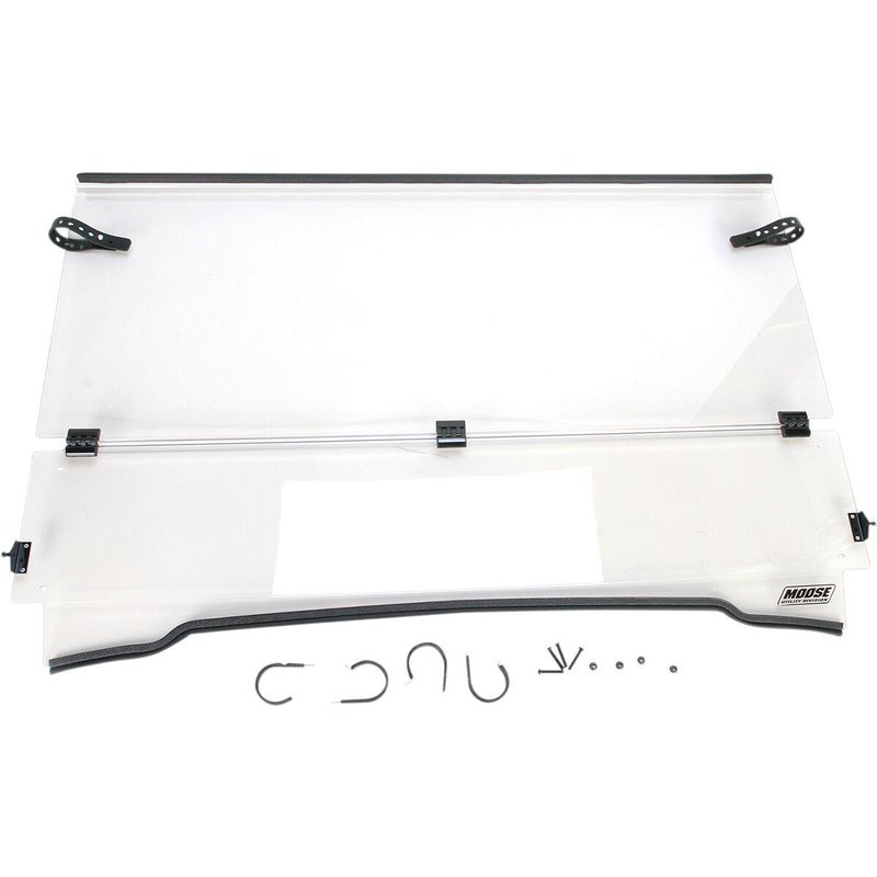 LEMA100-0008 - Moose Racing Full Folding Windshield For Kawasaki KAF 620 4X4 2001-2008 - Clear