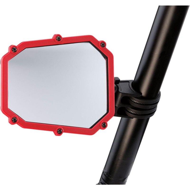 ES1-RED - Moose Racing Side Mirror Accent Frame For John Deere 2030A 1200 2018-2022 Right or Left Side - Red