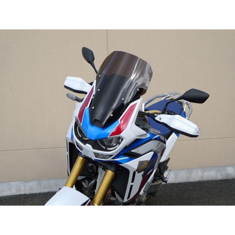 BH194STFN - Bullster Windscreen For Honda CRF1100L 41.5 cm (16-1/4") - Black Smoke