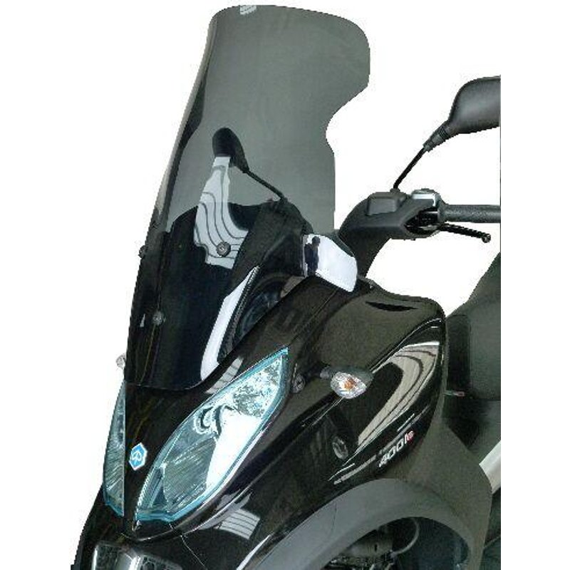 BP010HPFG - Bullster Windshield/Windscreen For Piaggio MP3 300 LT I.E. 71 cm (28") - Grey Smoke