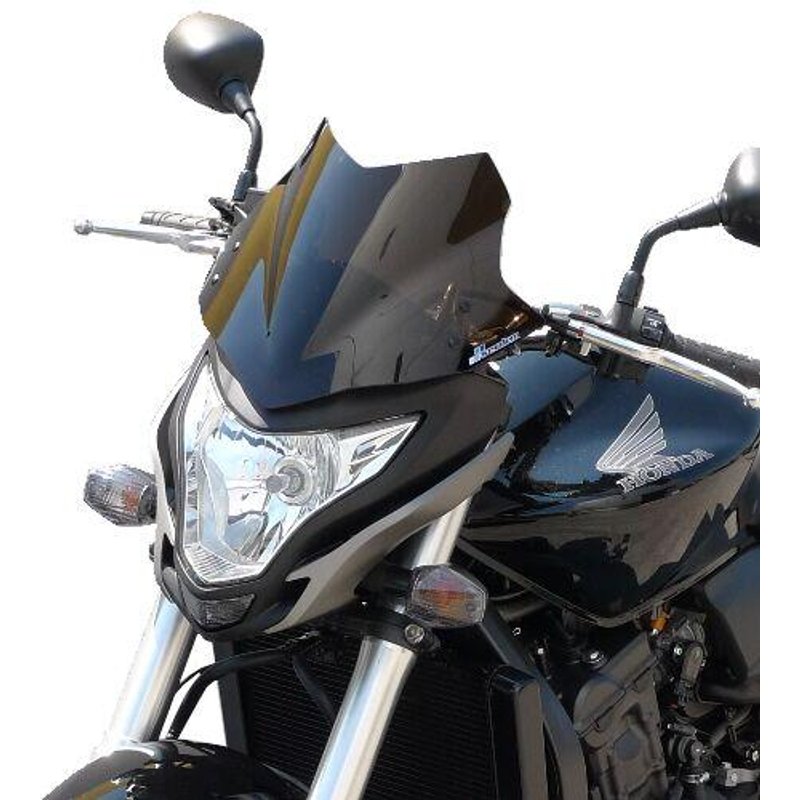 BH137SVFG - Bullster Windshield/Windscreen For Honda CB600F 2011-2013 23.5 cm (9-1/4") - Grey Smoke