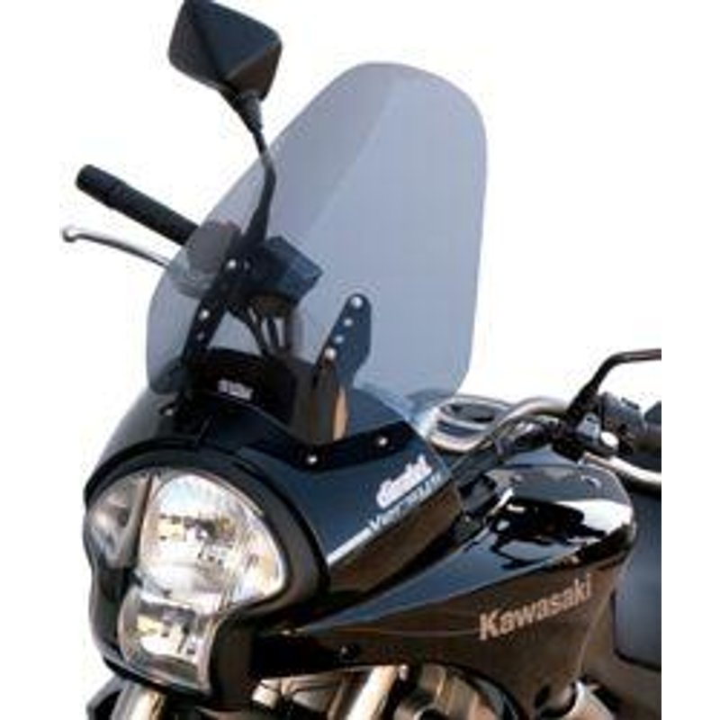 BK085HPFG - Bullster Windshield/Windscreen For Kawasaki KLE 650 2007-2009 41 cm (16-1/8") - Grey Smoke