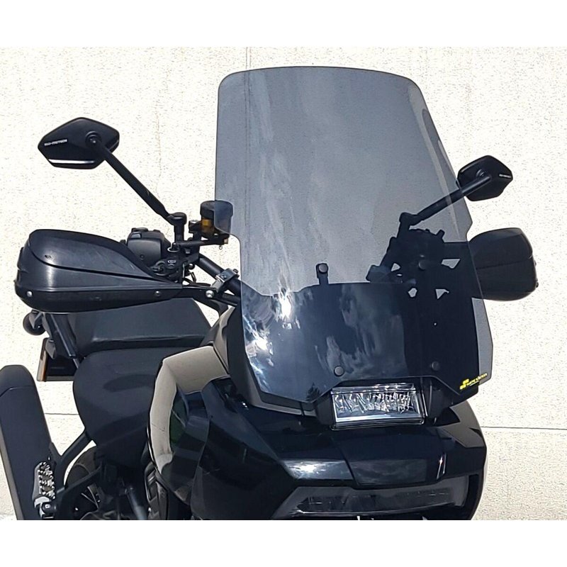 BRHD18HPFG - Bullster Windshield/Windscreen For Harley Davidson RA 1250 2021-2024 54.5 cm (21-1/2") - Smoke