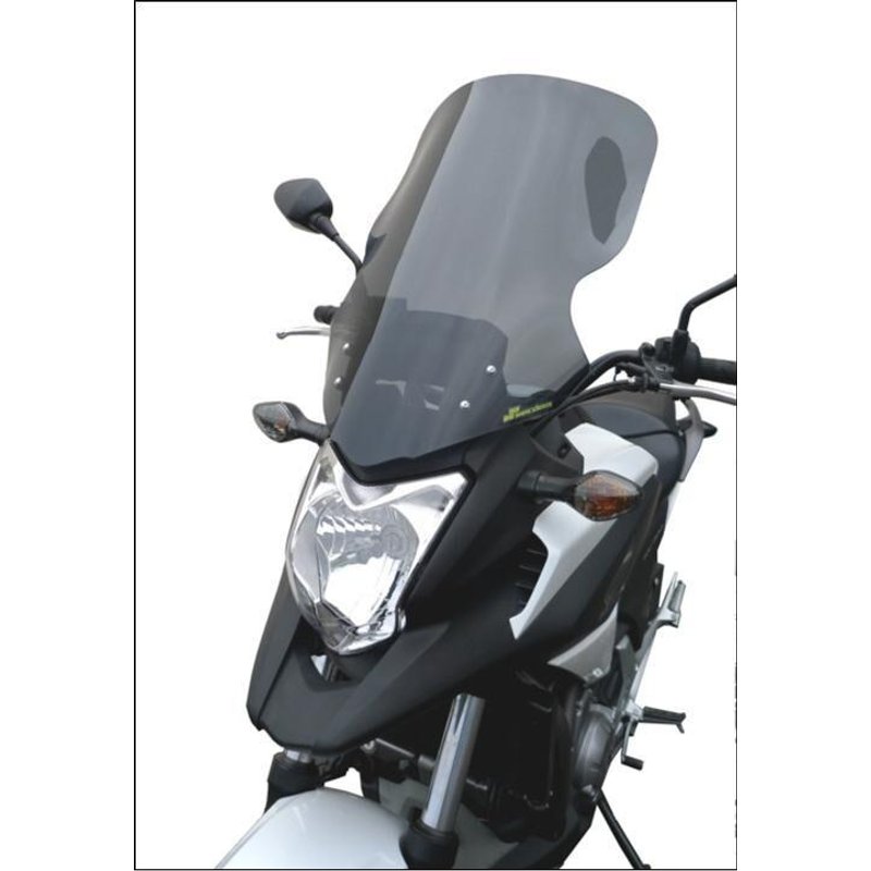 BH164HPFG - Bullster Windshield/Windscreen For Honda NC 700 X 2012-2013 53 cm (21") - Grey Smoke