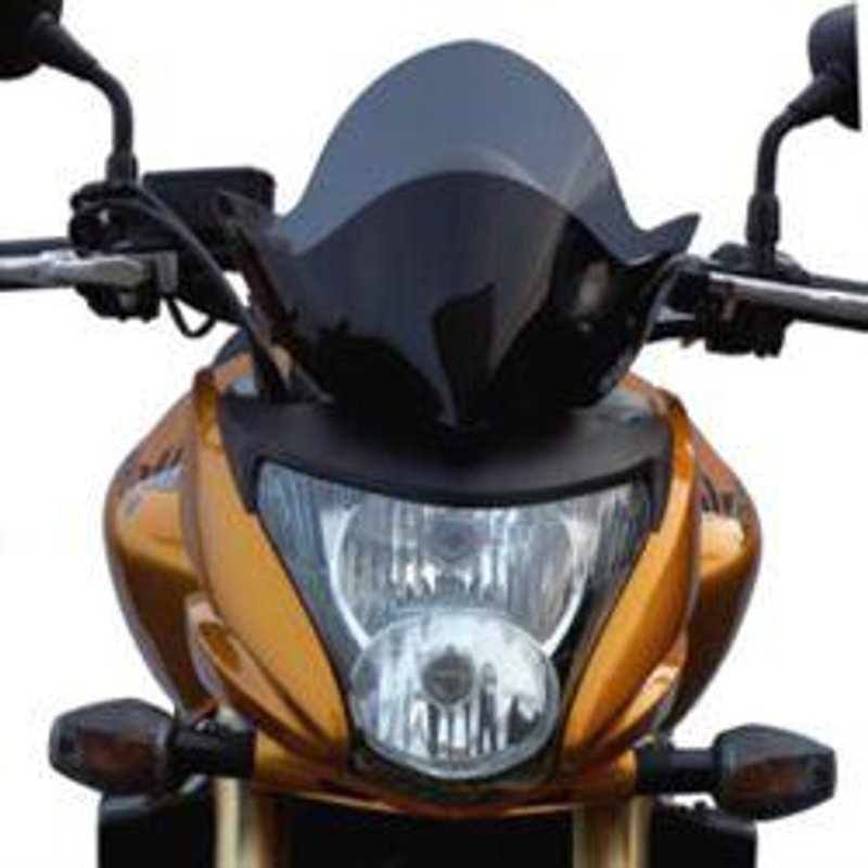 BH131SVFN - Bullster Windshield/Windscreen For Honda CB600F 2007-2010 25 cm (9-7/8") - Black Smoke