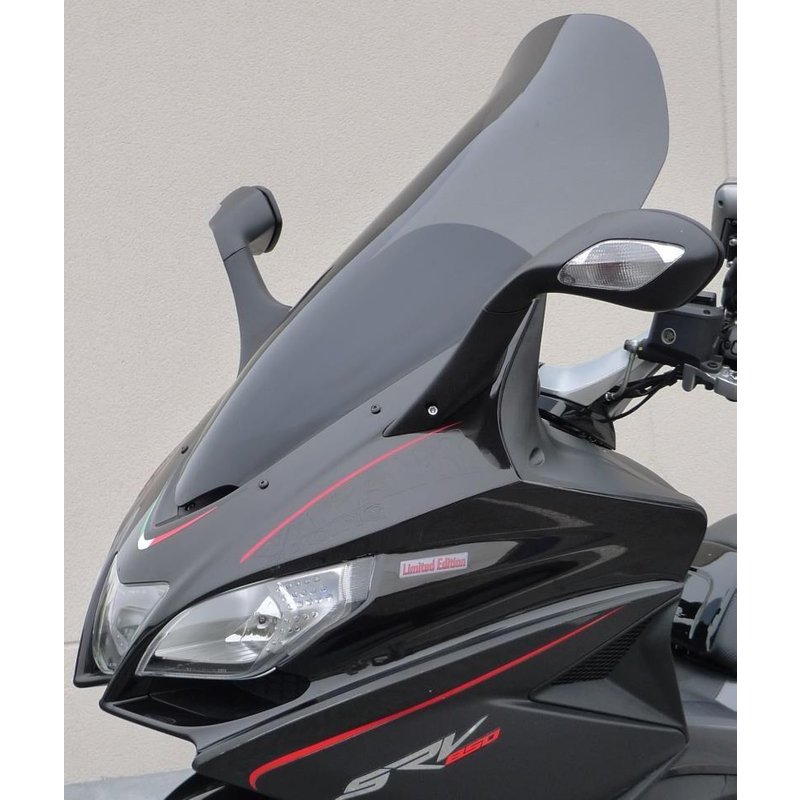 BA043HPFG - Bullster Windshield/Windscreen For Aprilia SRV 850 2012-2016 70 cm (27-1/2") - Grey Smoke