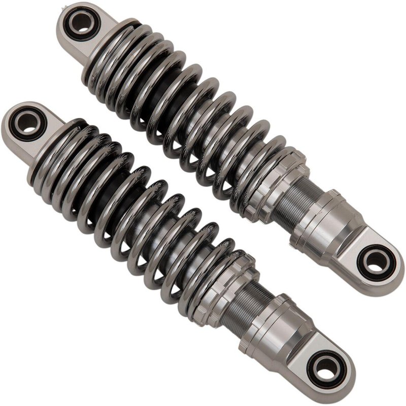 C16-0149 - Drag Specialties Premium 10.5" Shocks For Harley Davidson FLHR 1340 1994-1998 Rear 267.00 mm (10.50") - Black/Chrome