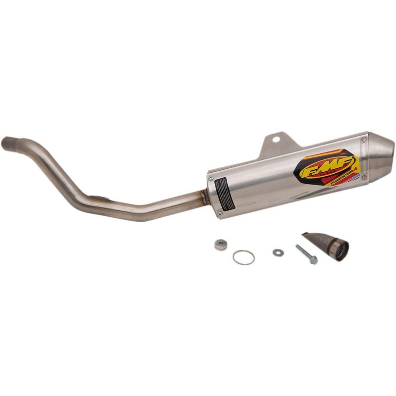 041584 - FMF Powercore 4 Silencer For Honda CRF250F 2023-2025 - Silver