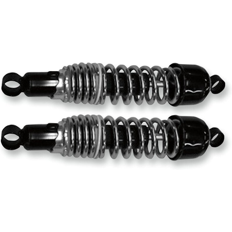 17-05512 - Emgo Classic Shocks For Suzuki GN 400 1980 Rear 335.00 mm (13.20") - Black/Chrome