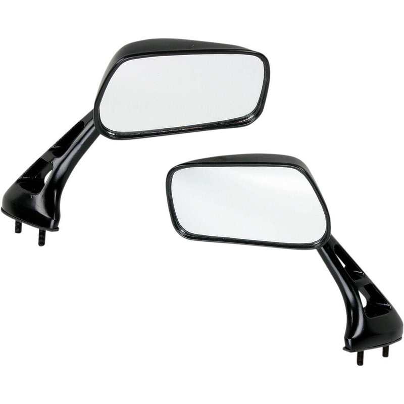 20-69760 - Emgo GSXR Mini Mirror Set For Suzuki GSX-R 1100 1988-1998 - Black