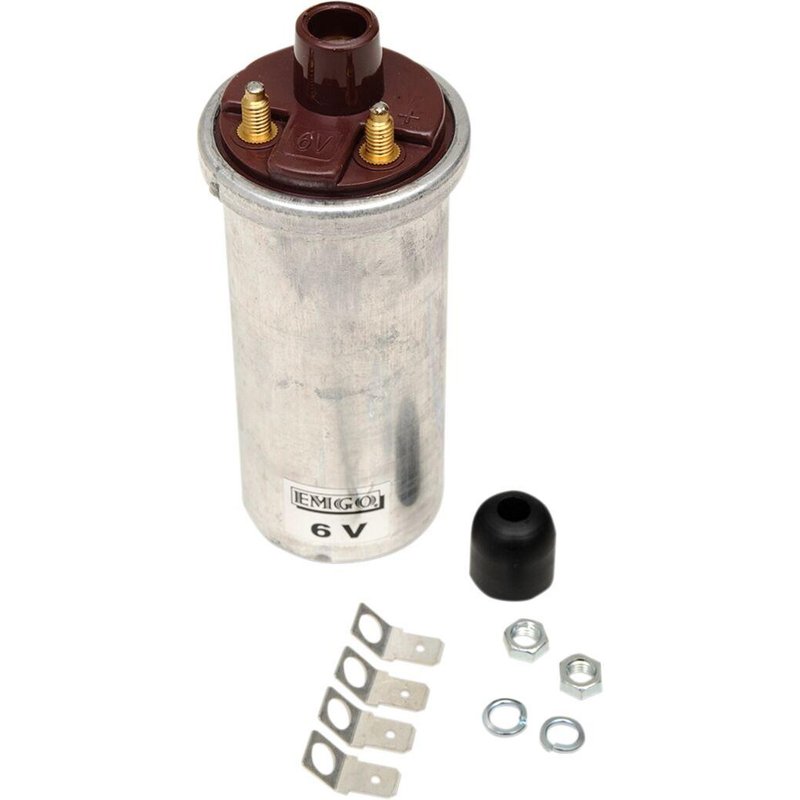 24-71516 - Emgo Ignition Coil For Bsa A 50 500 1966-1967 - Grey