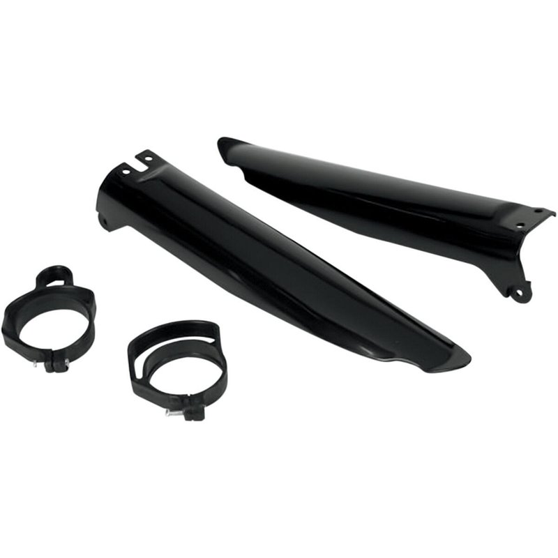 KA03704#001 - UFO Fork Guards For Kawasaki KX125 1996-1998 - Black